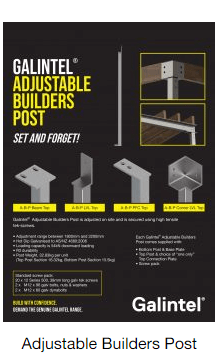Adjustable Builders Steel Posts